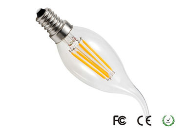 Riscaldi la lampadina bianca della candela del filamento di C35 4W LED per illuminazione commerciale