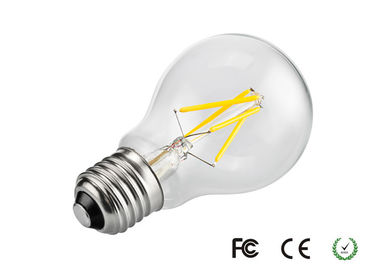 CE di alta luminosità della lampadina del filamento di A60 6W E27 Dimmable LED/RoHS AC100V - 240V