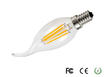 la candela della lampadina LED del filamento 240V/di 230V 4000K 4W E14 LED si accende
