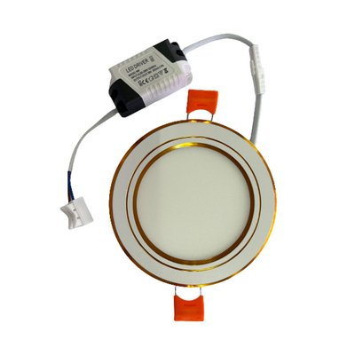 220V 9W ha condotto Downlight esile 6000K con il confine dell'oro per il Vietnam